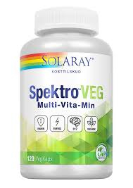 Solaray SpektroVeg – Veganske B12 & D2 Vitaminer 120 Kapsler