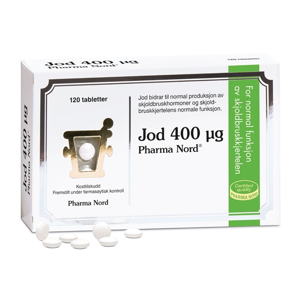Pharma Nord Jod 400 µg - 120 Tabletter til Sundhed