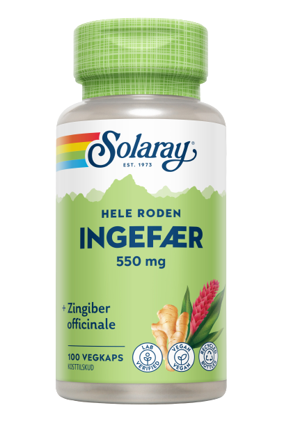 Solaray Ingefær Kapsler – Naturlig Fordøjelseshjælp!