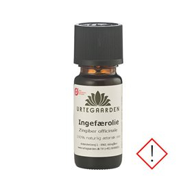 Urtegaarden Økologisk Ingefærolie 10 ml – Naturlig Aroma