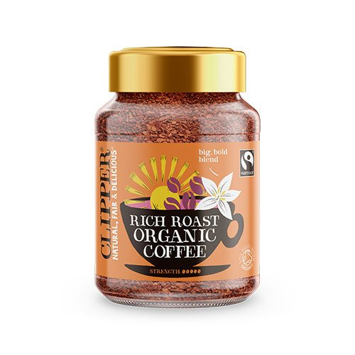 Clipper Instant Kaffe Rich Roast 100g – Økologisk Nydelse