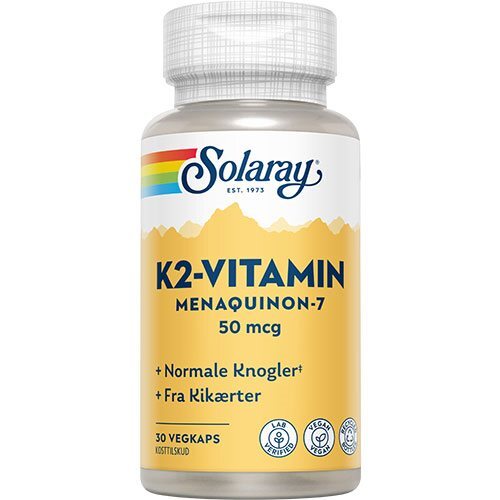 Solaray K2 Vitamin 50 Mcg   30 Kapsler