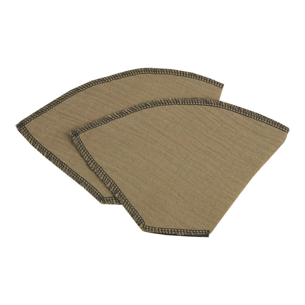 Genanvendelige Kaffefiltre 2 Lags - Økologiske 2 Stk Beige