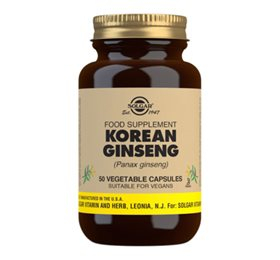 Solgar Koreansk Ginseng - Energi Kosttilskud 50 Kapsler