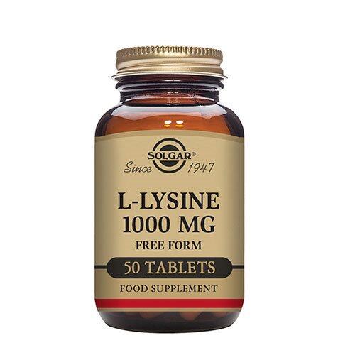L Lysine 1000 Mg Solgar   50 Tabletter