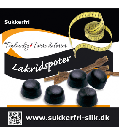 Sukkerfri Lakridspoter 80 G – Uimodståelig Snack Uden Sukker