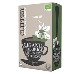 Clipper Lakridsrod Te – Naturlig Sødt Urtete 20 Breve