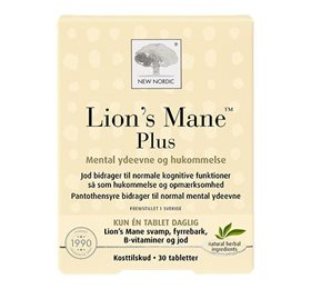 New Nordic Lions Mane Plus - Styrk din hjernefunktion