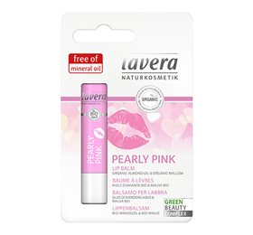 Lavera Læbepomade Pearly Pink - Naturlig pleje på tilbud!