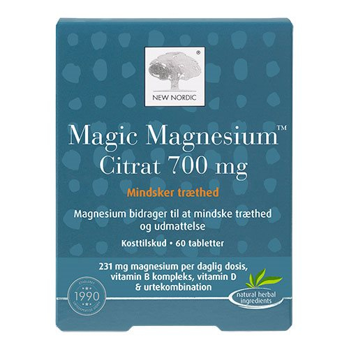 New Nordic Magic Magnesium Citrat 60 Tabl – Støt Dit Velvære