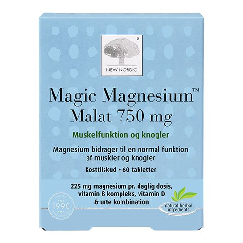 Ny Nordic Magic Magnesium Malat - Velværetilskud 60 Tabl