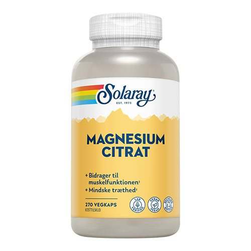 Solaray Magnesium Citrat 270 Kaps    2 For 399