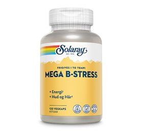 Solaray Mega B Stress – Energigivende B-vitaminer 120 Kapsler