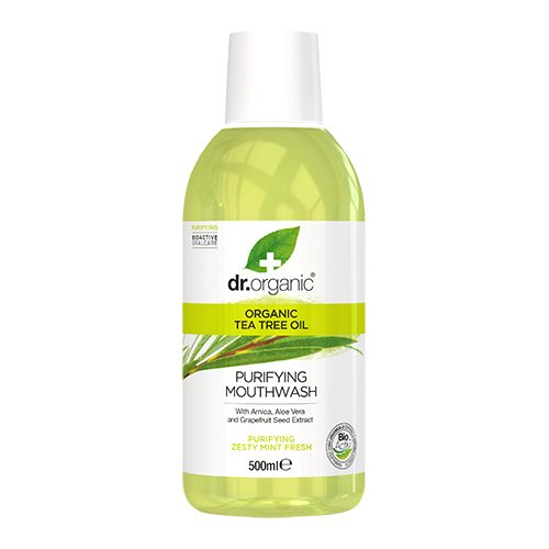 Dr. Organic Tea Tree Mundskyl 500 Ml – Frisk Mundpleje