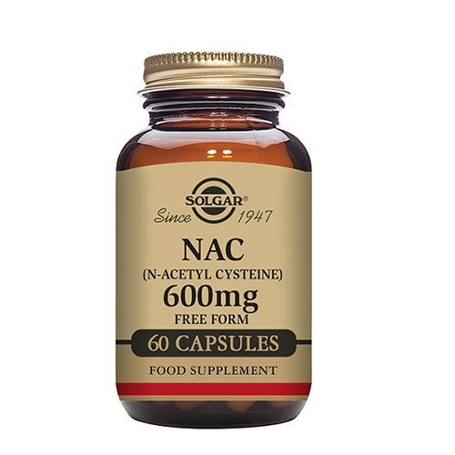 Solgar Nac  N Acetyl Cysteine  600 Mg   60 Kapsler