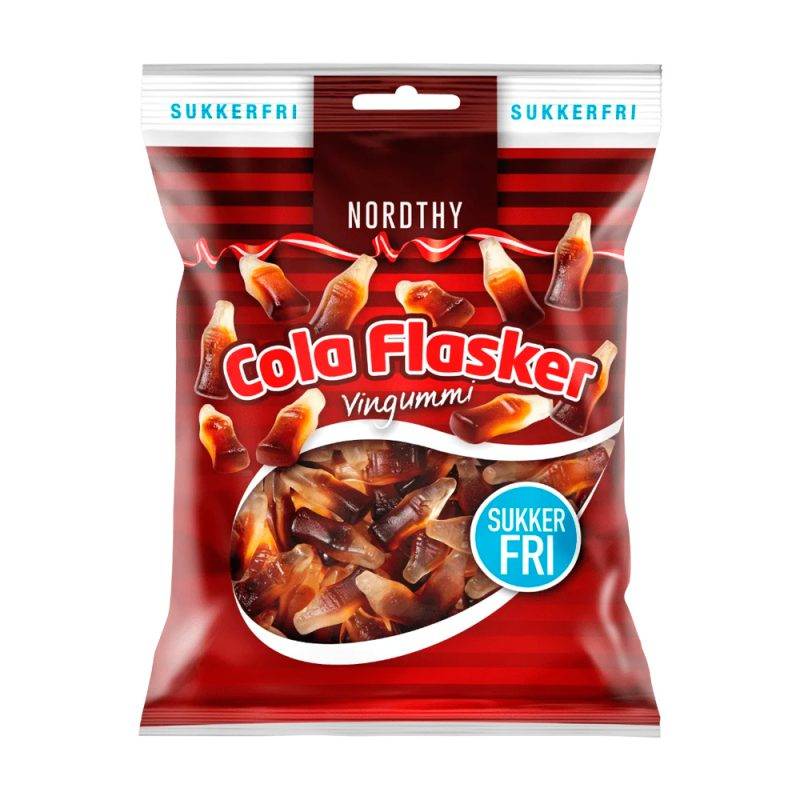 Sukkerfri Colaflasker fra Nordthy - 3 for 49,95 kr!
