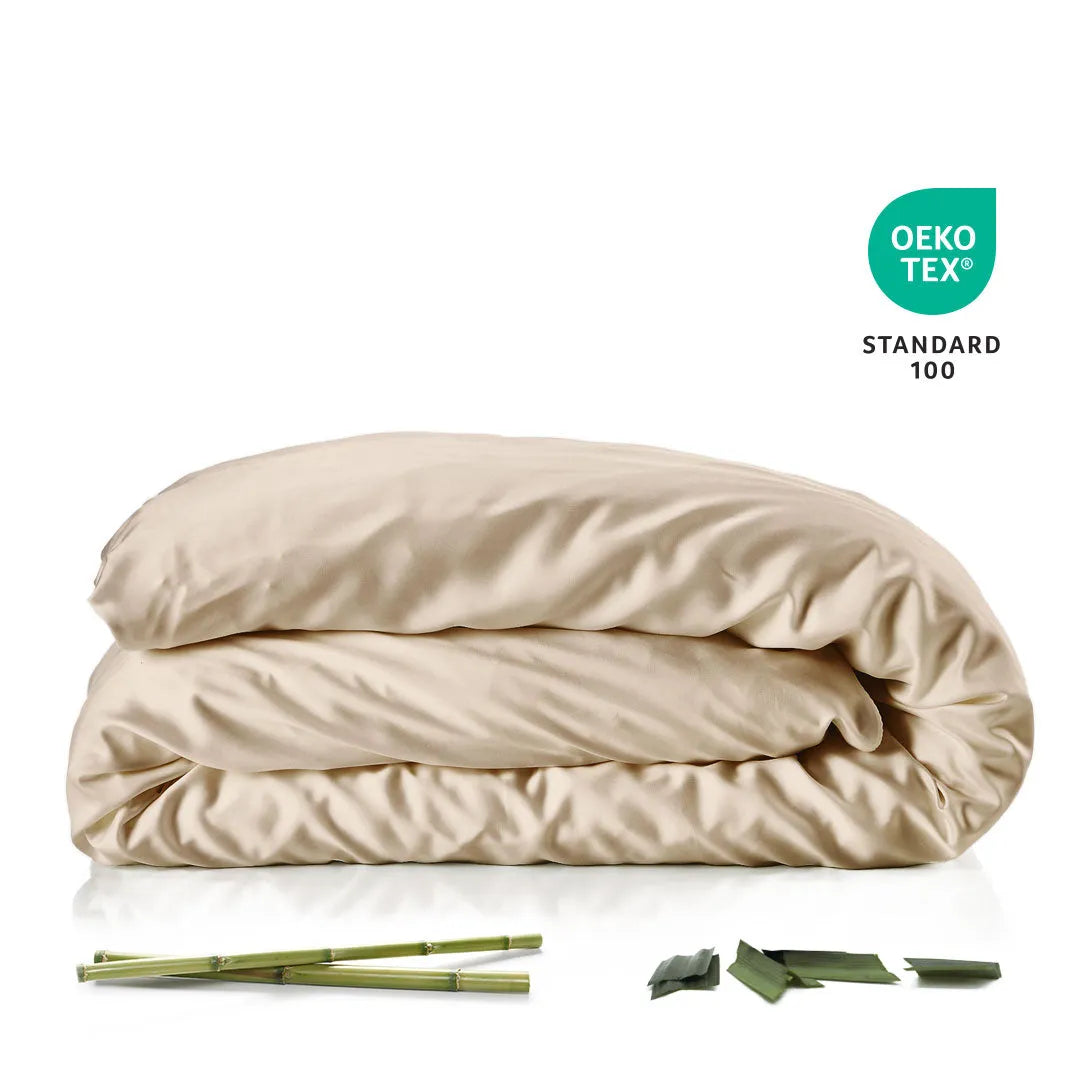 Bambus Dynebetræk   1 Stk   Champagne   140x200