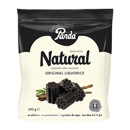 Coala Panda Naturlig Lakrids Bull 240 G - Uden Tilsætningsstoffer