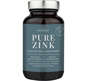 Nordbo Pure Zink 90 Kapsler – Styrk Hud og Hår