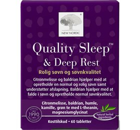 Ny Nordic Kvalitetssøvn - Deep Rest 60 Tabl. til bedre søvn