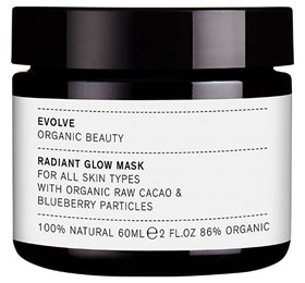 Evolve Radiant Glow Maske med Blåbærpartikler - 60ml