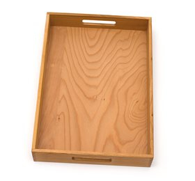 Serveringsbakke i kirsebærtræ - Stilfuldt design 45x33 cm
