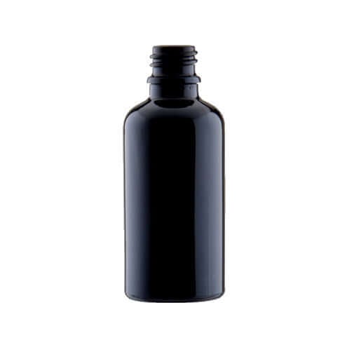 Sort Glasflaske 50 ml – Ideel til Æteriske Olier!