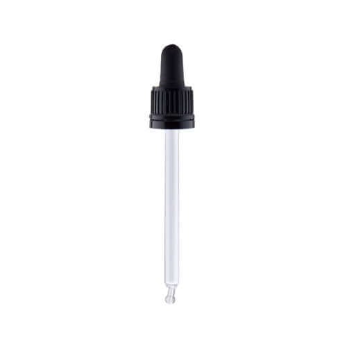 Sort Pipette Låg til Glasflasker - Hurtig Levering!