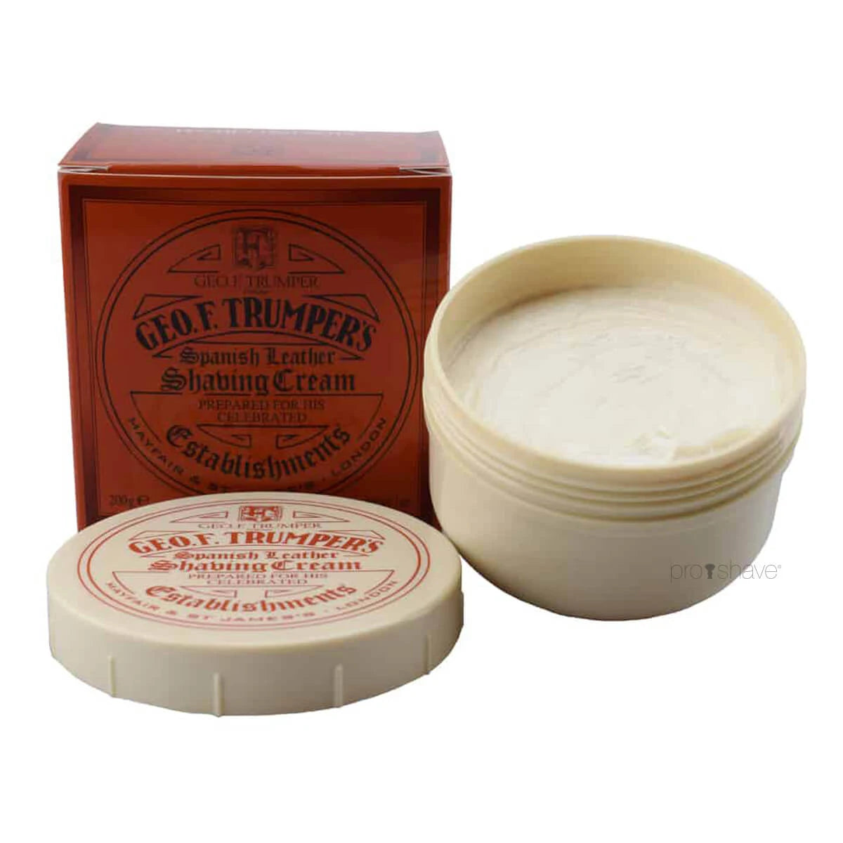 Geo F  Trumper Barbercreme I Skål  Spanish Leather  200 Gr