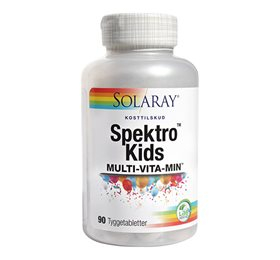 Solaray Spektro Kids Tyggetabletter med Bærsmag - 90 stk.