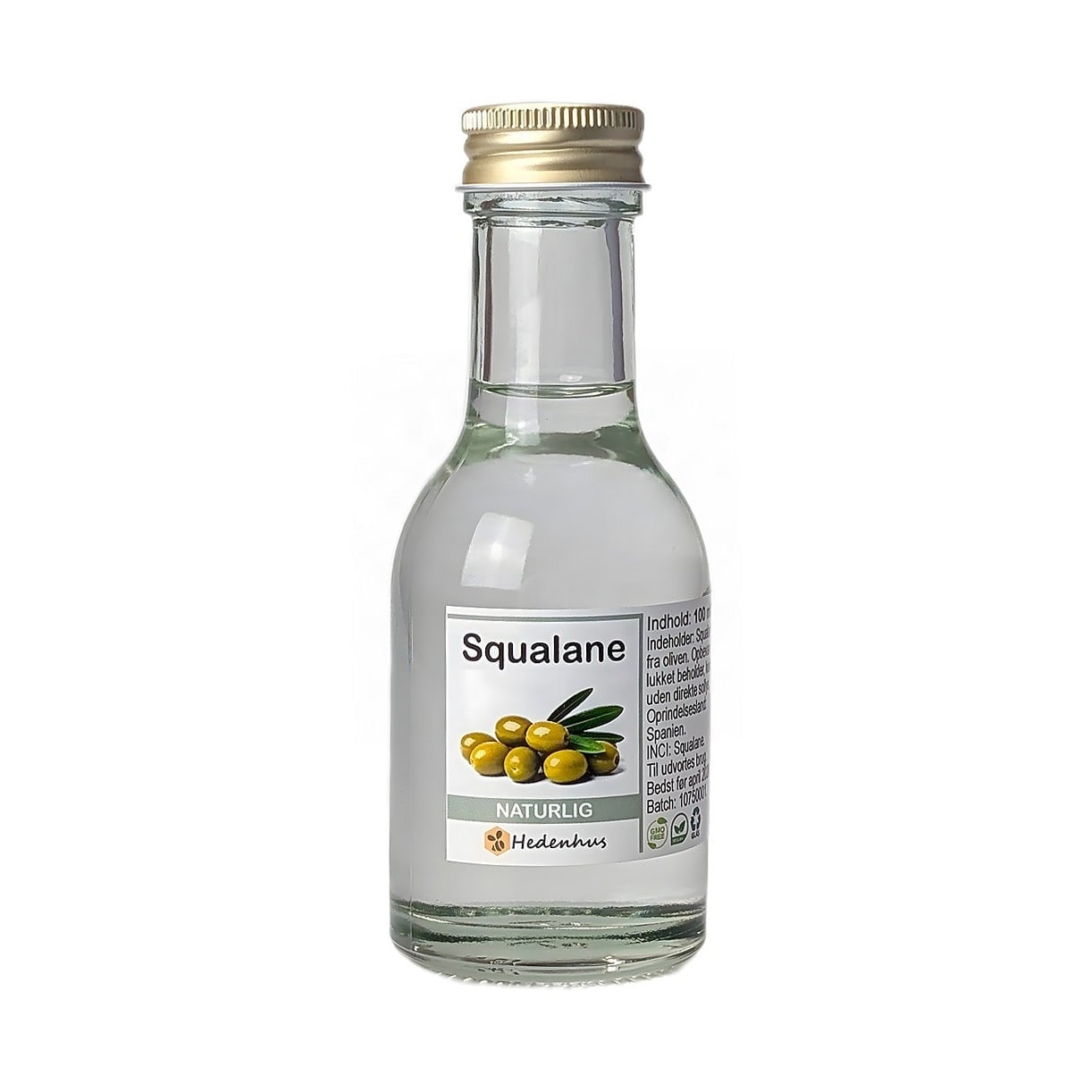 Squalane Olie Fra Oliven 30 Ml   Let Og Stabil Baseolie Til Hud  Og Hårpleje