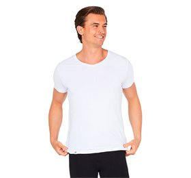 Boody V-hals T-shirt til mænd – Hvid, Økologisk Bambus