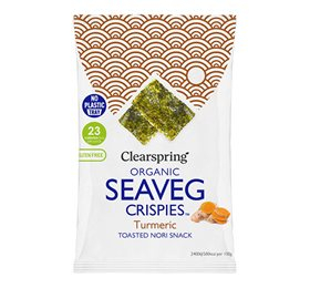 Clearspring Økologiske Tang Chips med Gurkemeje - Snack