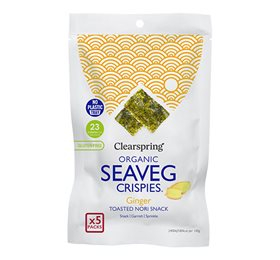 Clearspring Økologiske Tang Chips med Ingefær - 20 g Snack
