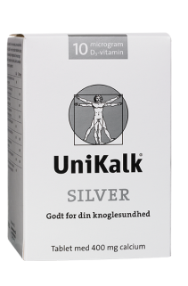 Unikalk Silver 180 Tab – D-vitamintilskud til knogler på tilbud