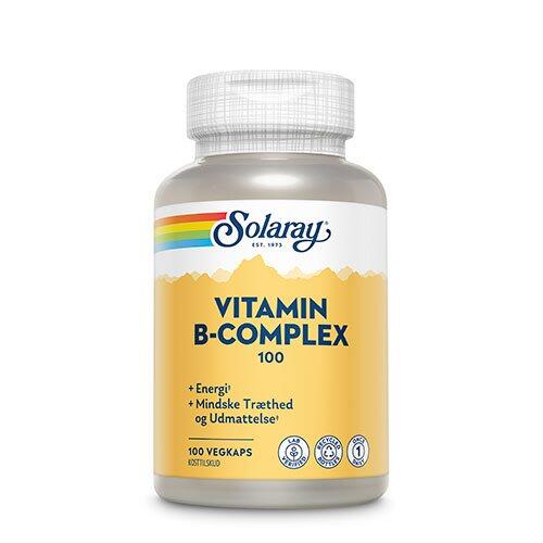 Solaray Vitamin B Complex   100 Kapsler