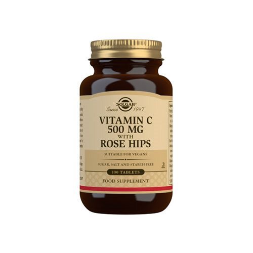 Solgar Vitamin C 500 Mg Med Hyben   100 Tabletter