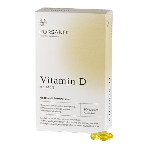Porsano Vitamin D 95 Mcg   90 Kapsler