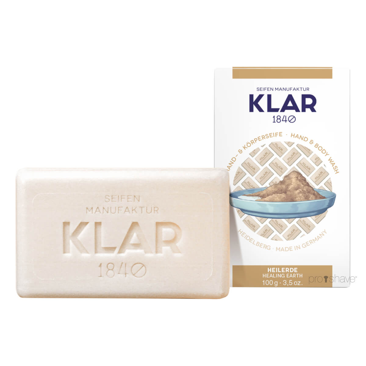 Klar Seifen Sæbe Ler 100 Gr