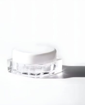 5 Ml Klar Bøtte med Hvidt Låg - Ideel til Læbepomade!