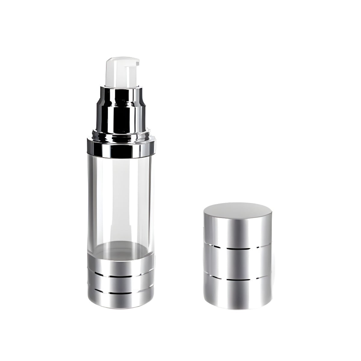 30 Ml Sølv Pumpeflaske – Skønhedsprodukter Tilbud!