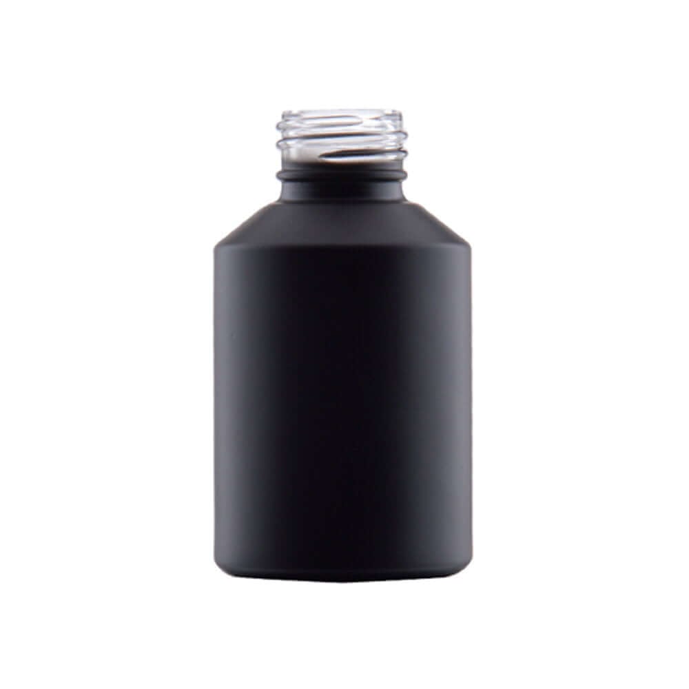 60 Ml Sort Glasflaske - Perfekt til Skønhedsprodukter!