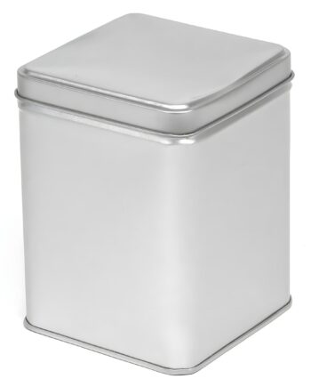 650 Ml Firkantet Blikdåse til Madvarer - Elegant Opbevaring