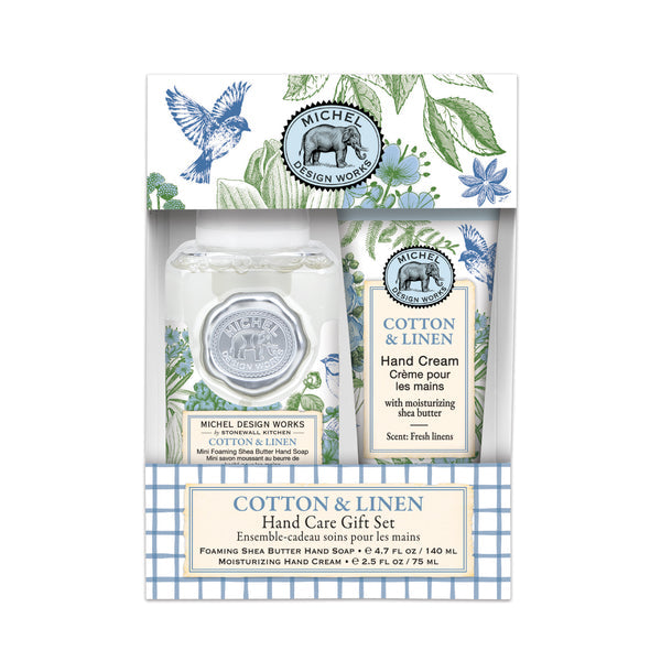 Michel Gavesæt Cotton   Linen Skumsæbe   Håndcreme