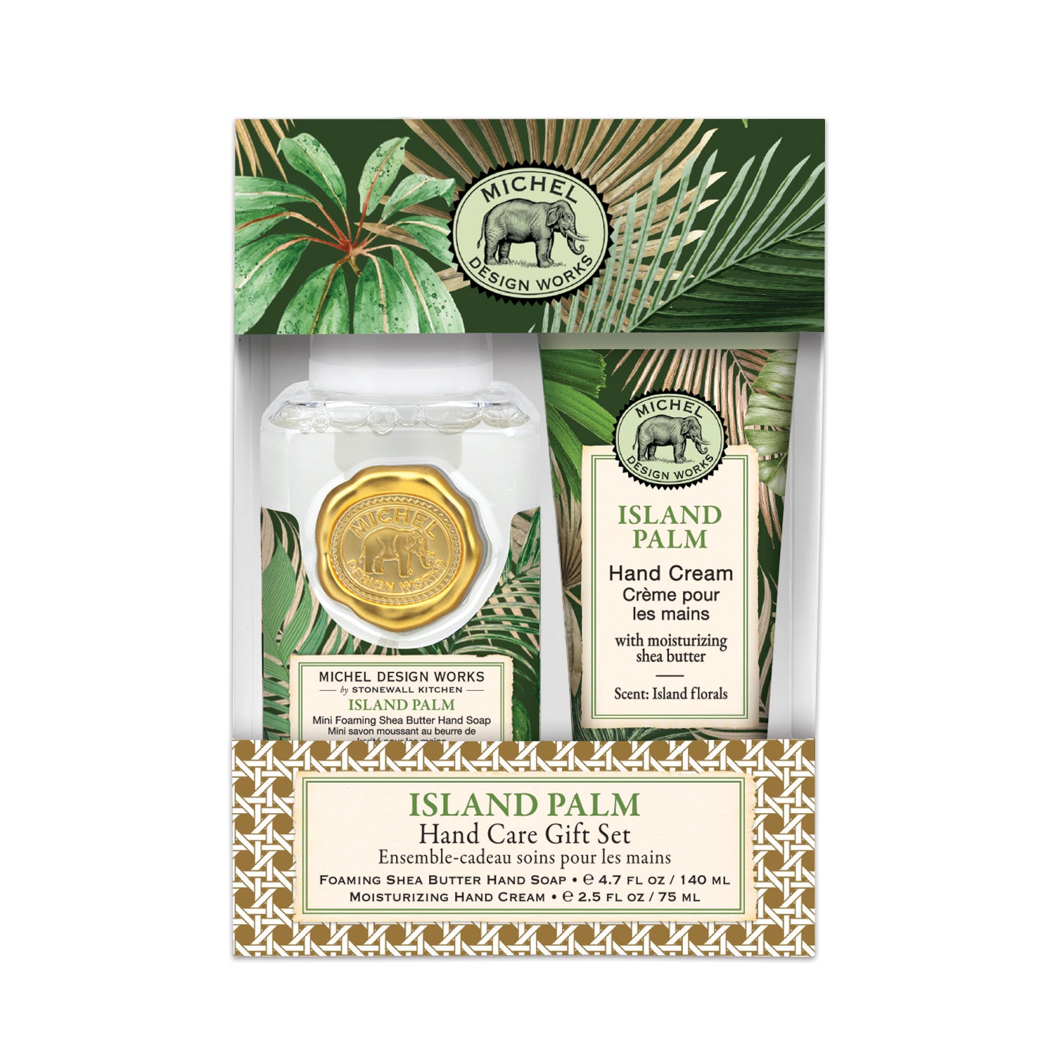 Michel Gavesæt Island Palm Skumsæbe   Håndcreme