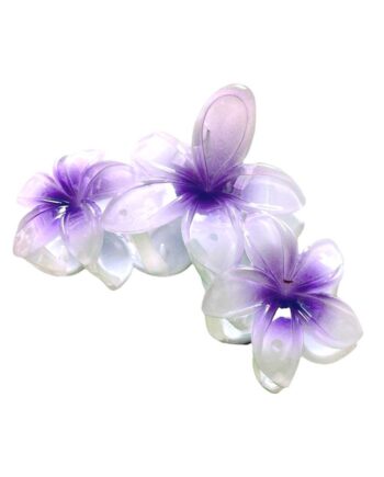 Blomster Hårklemme   Lavender Stor