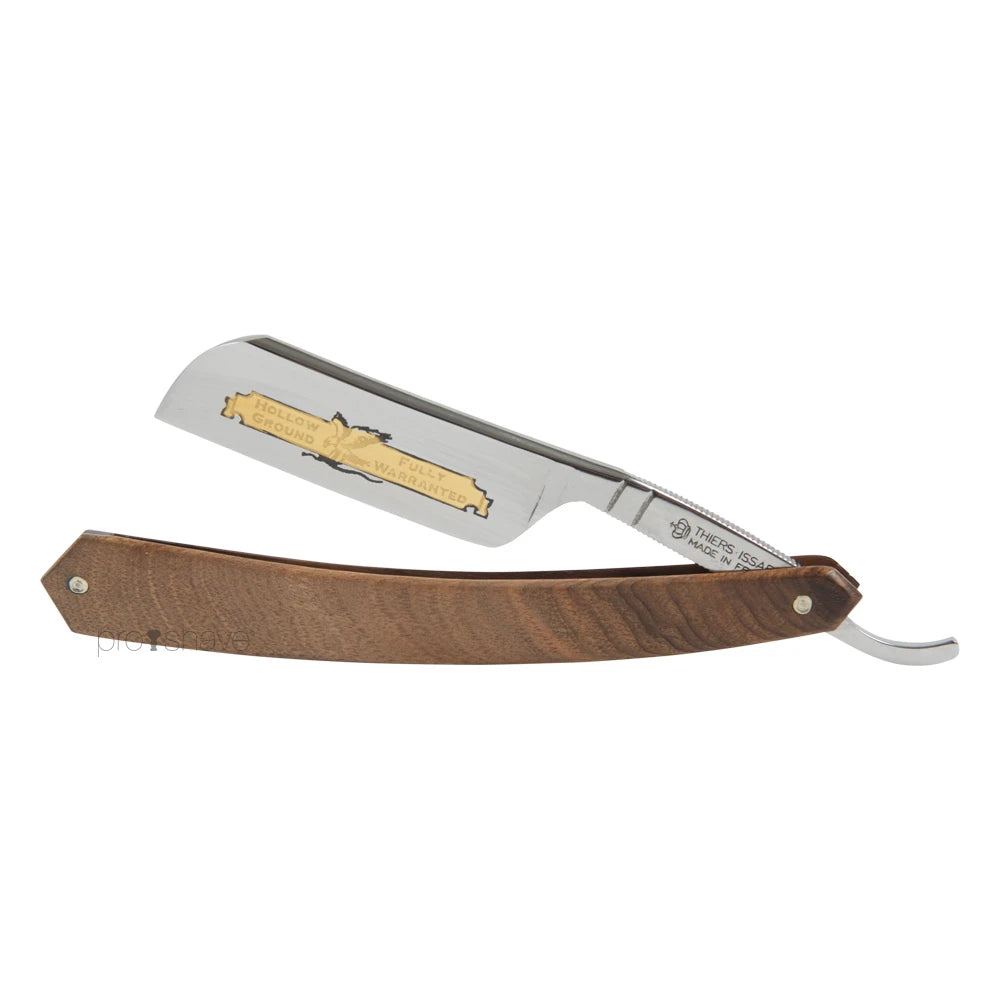 Thiers Issard Straight Razor  6 8 French Nose  Valnøddetræ