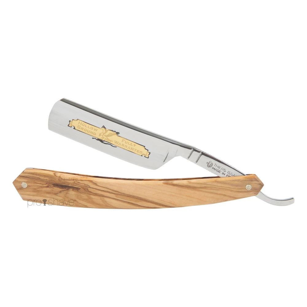 Thiers Issard Straight Razor  6 8 Round Nose  Eagle  Oliventræ