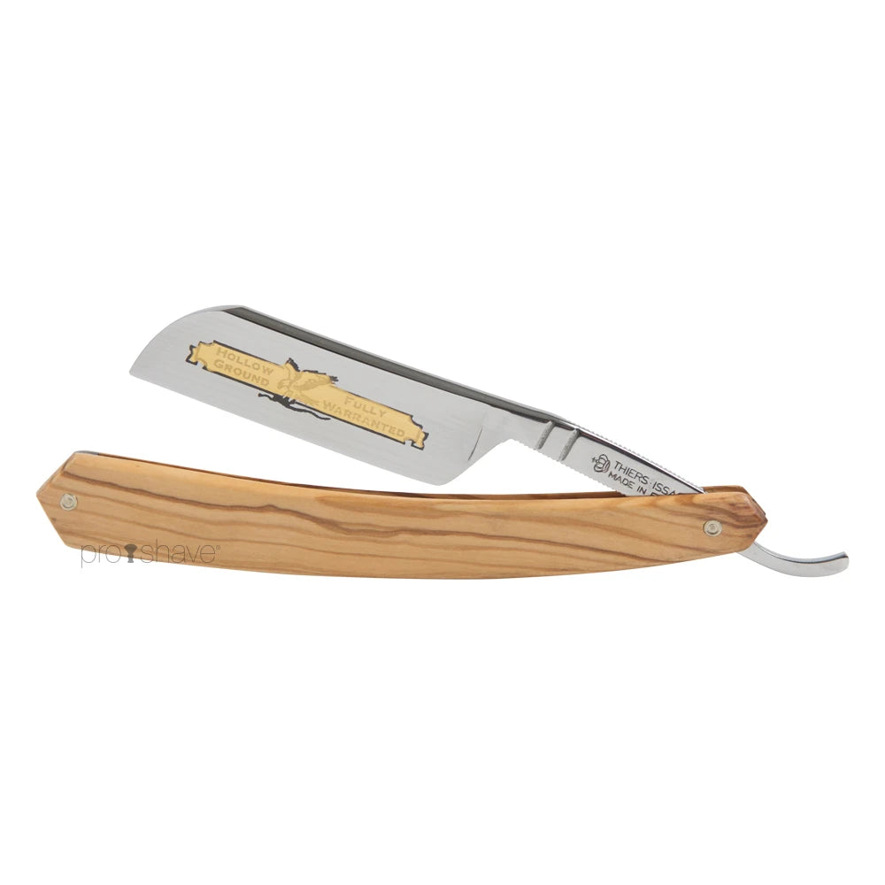 Thiers Issard Straight Razor  6 8 French Nose  Oliventræ