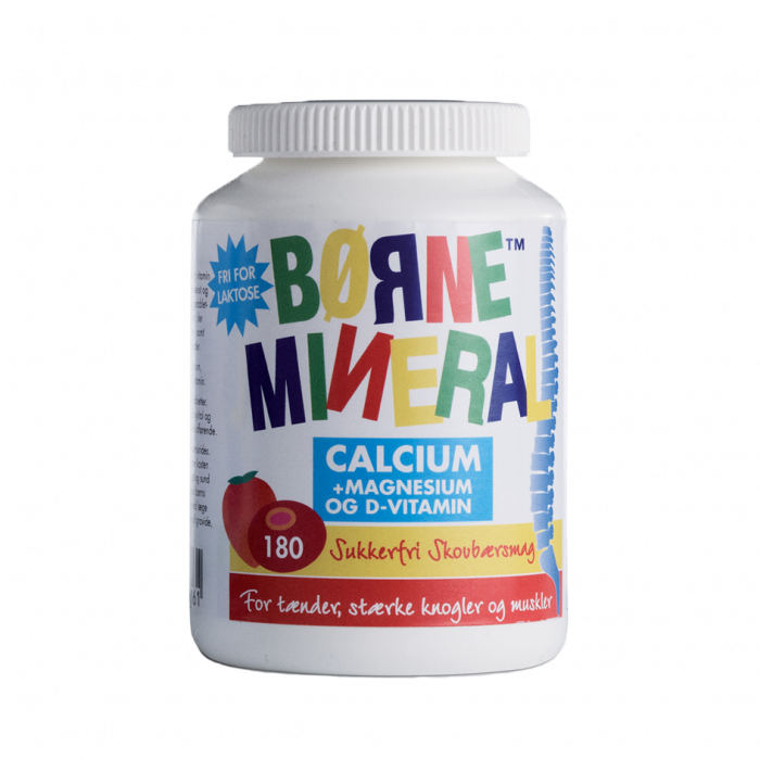 New Nordic Børne Mineral Calcium Magnesium - Skovbær 180 Tabl